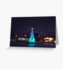 Geelong Floating Christmas Tree Greeting Card