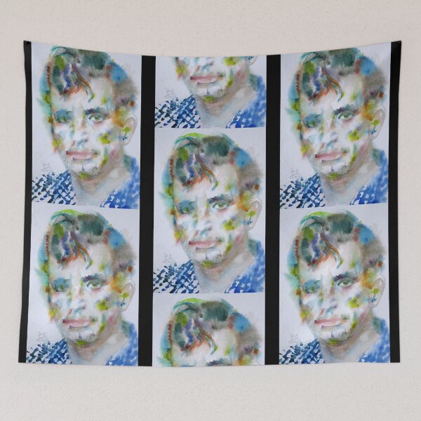 Item preview, JACK KEROUAC watercolor portrait .2  designed and sold by TonyRogers7890.