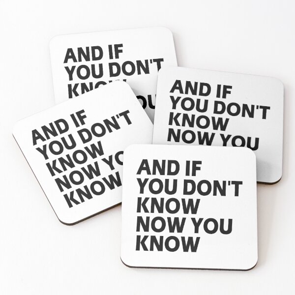 Item preview, AND IF YOU DON'T KNOW NOW YOU KNOW designed and sold by AlabaBernat.