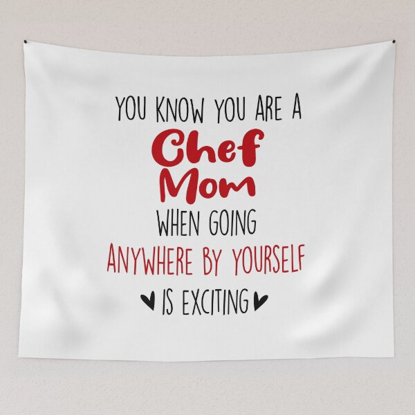 Item preview, You Know You're A Chef Mom When, Mothers Day Cooking Chef designed and sold by EasyPrintGift.