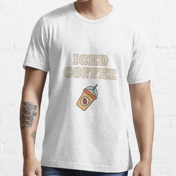 Iced Coffee Is Essential- Retro T-Shirt Unisex L / Heather Dusty Blue