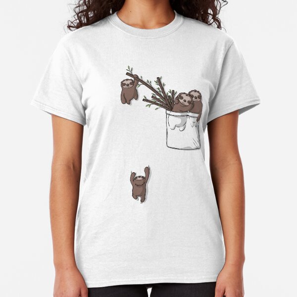 Pocket Sloth Family Classic T-Shirt
