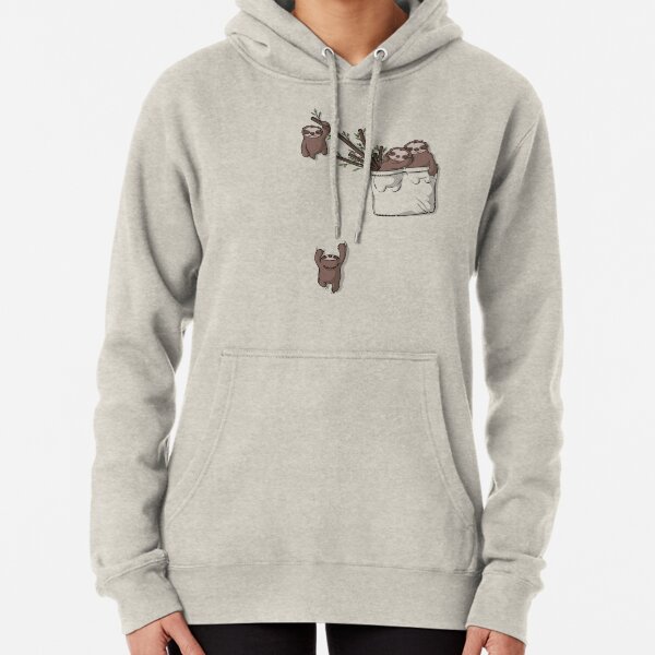 Pocket Sloth Family Pullover Hoodie