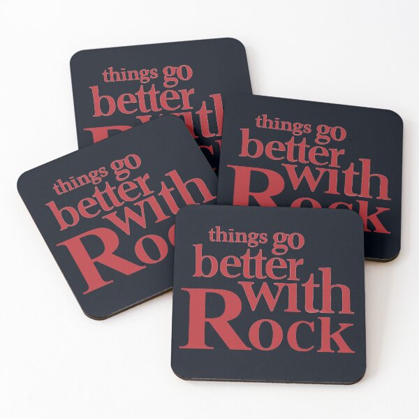 Item preview, Things Go Better With Rock -- Vintage Soft Drink Slogan Inspired Design! designed and sold by CoupleCrafters.