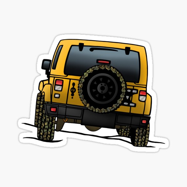 American 4x4 | 4WD [Yellow]  Sticker