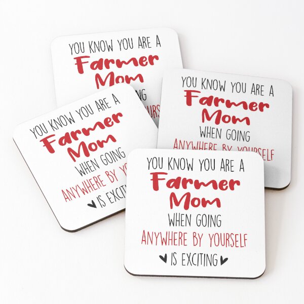 Item preview, You Know You're A Farmer Mom When, Mothers Day Funny Farmer designed and sold by EasyPrintGift.
