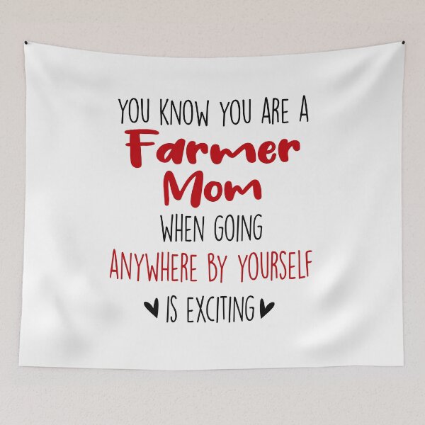 Item preview, You Know You're A Farmer Mom When, Mothers Day Funny Farmer designed and sold by EasyPrintGift.