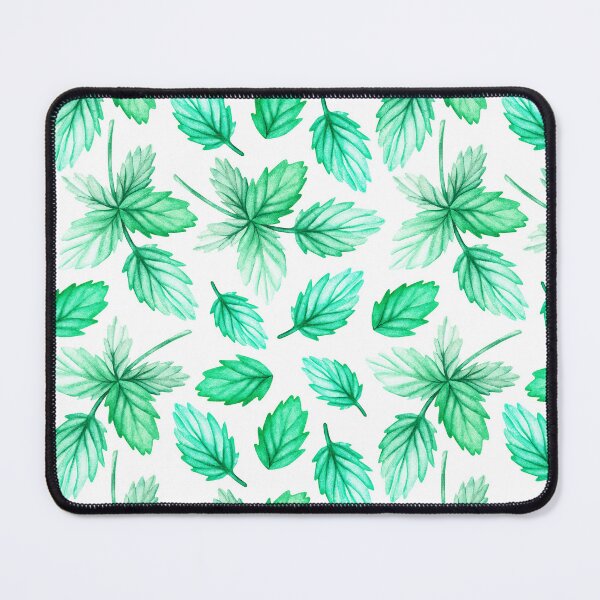 Item preview, Green leaf pattern. Watercolor drawing. designed and sold by Trilisti.