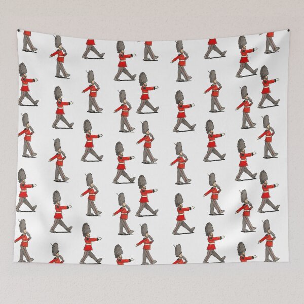 Item preview, Queen's Guard Royal Grenadier seamless repeat pattern   designed and sold by nickjones81.