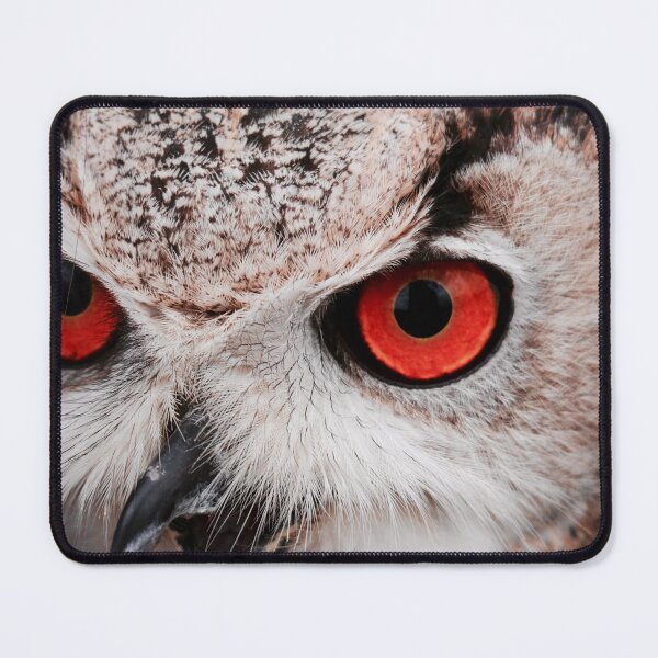 Item preview, Owl and red eyes designed and sold by nahfoolio.