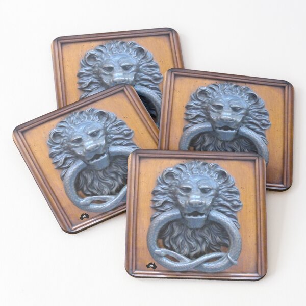 Item preview, Lion and Snake Door knocker designed and sold by Andykinoz.