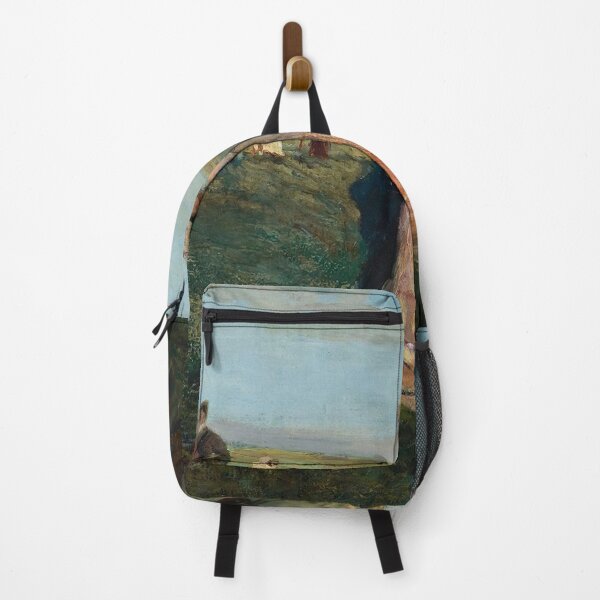 Item preview, vintage landscape with victorian figures painting - charles conder designed and sold by Vintage Designs +.