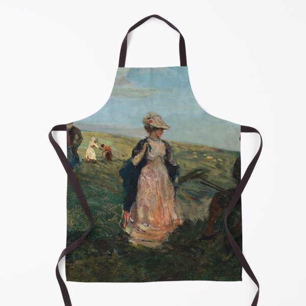 Item preview, vintage landscape with victorian figures painting - charles conder designed and sold by Vintage Designs +.