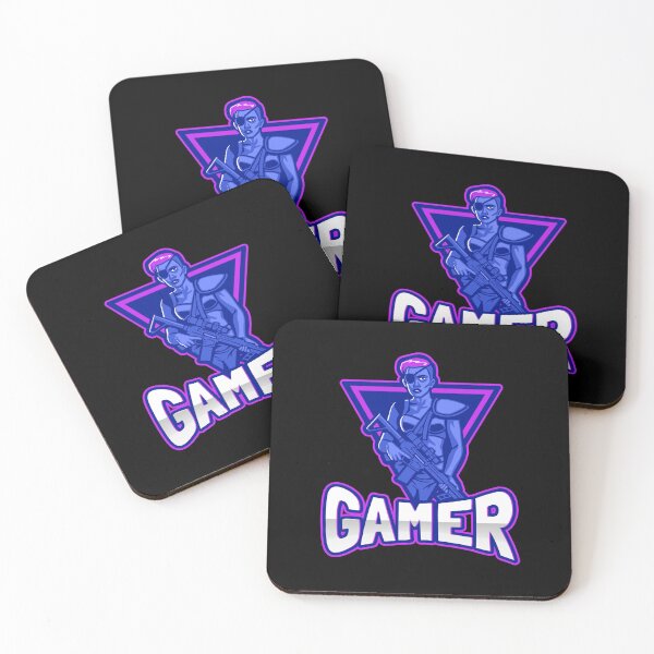 Item preview, Gamer with Eyepatch Female Shooter designed and sold by PRIVARSHU.
