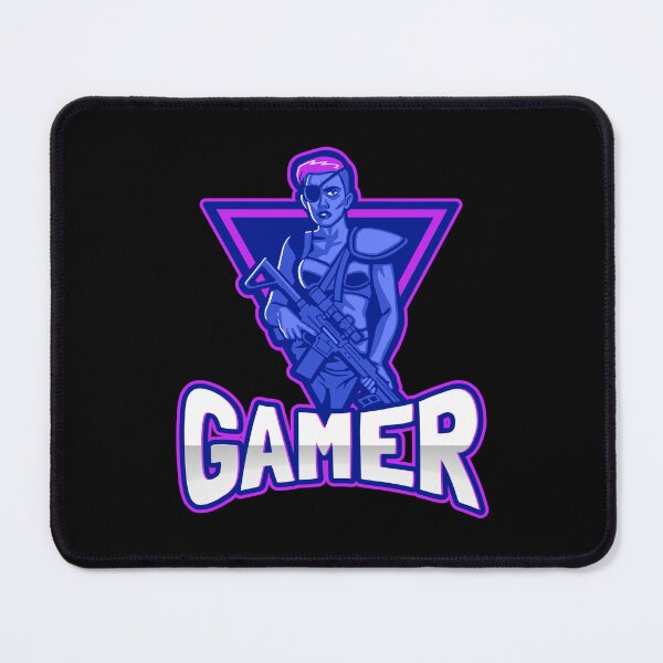 Item preview, Gamer con Eyepatch Female Shooter designed and sold by PRIVARSHU.