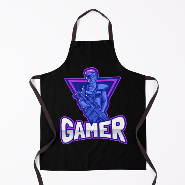 Item preview, Gamer with Eyepatch Female Shooter designed and sold by PRIVARSHU.