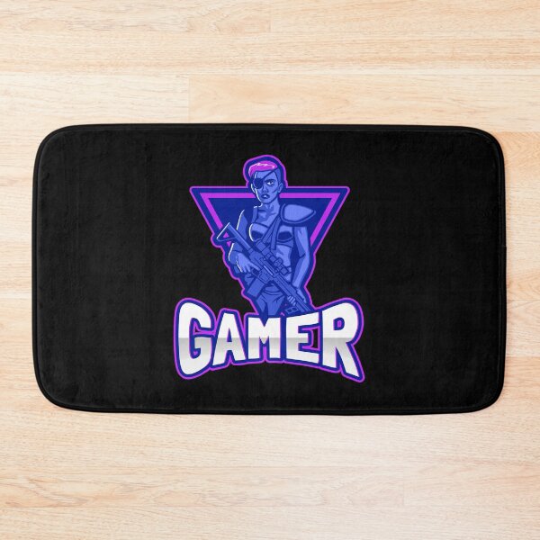 Item preview, Gamer with Eyepatch Female Shooter designed and sold by PRIVARSHU.