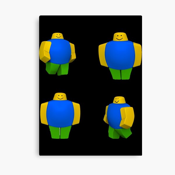 Roblox Oof Noob Canvas Print by DevotHicken