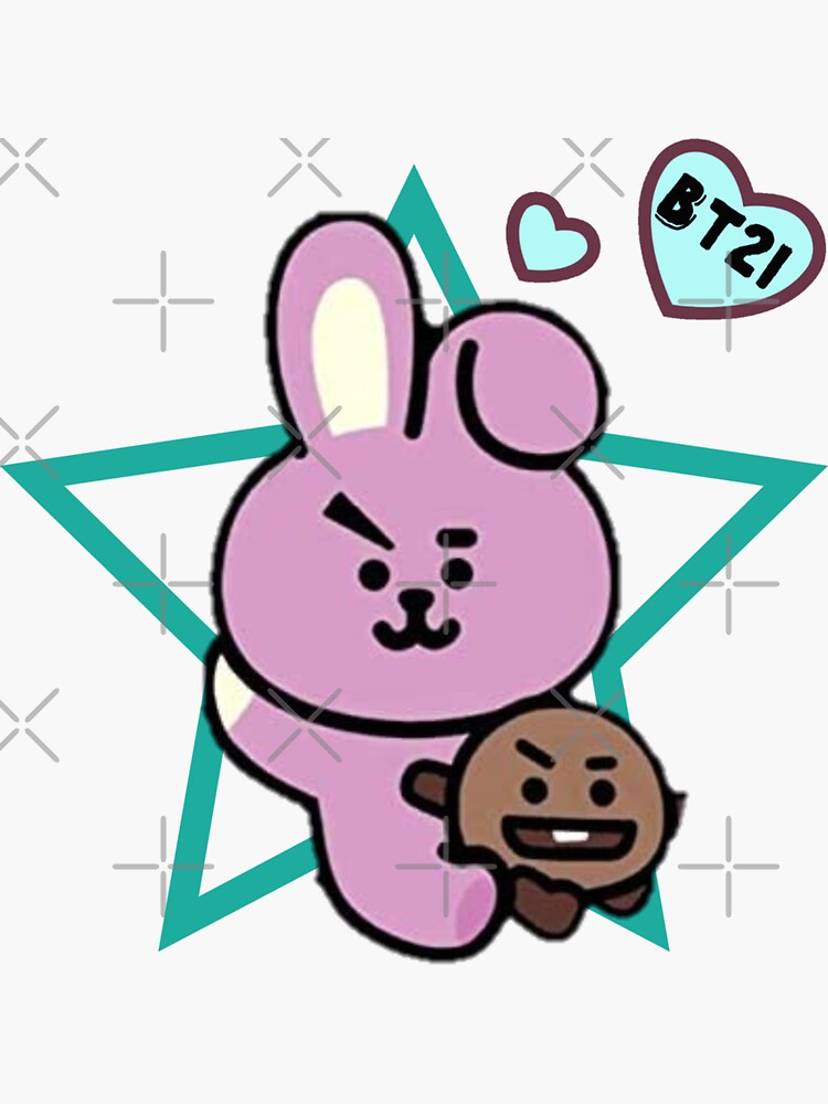 Bt Cooky And Shooky Sticker By Theclassic Redbubble