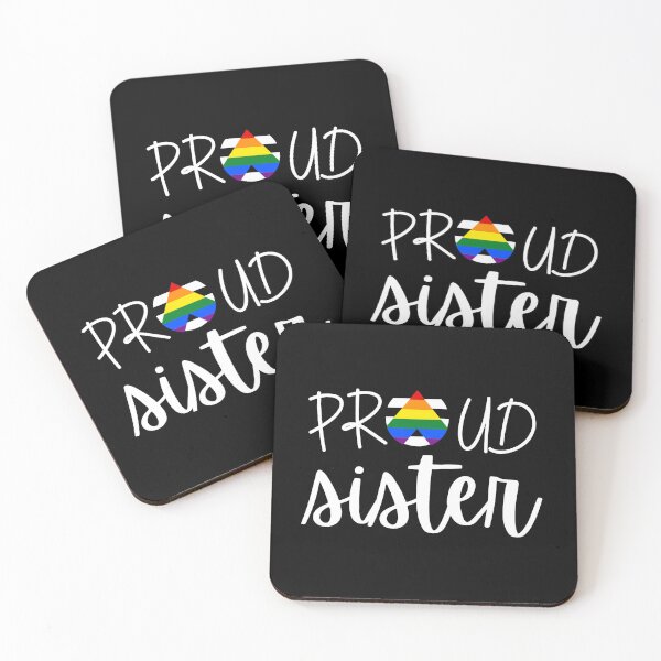 Item preview, Proud Sister Allies. LGBTQ Ally Pride designed and sold by Subtle Pride Shop.