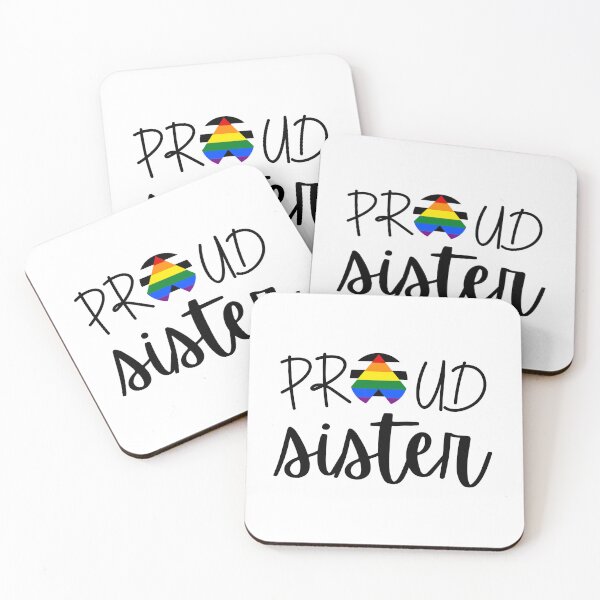 Item preview, Proud Sister Allies. LGBTQ Ally Pride designed and sold by Subtle Pride Shop.