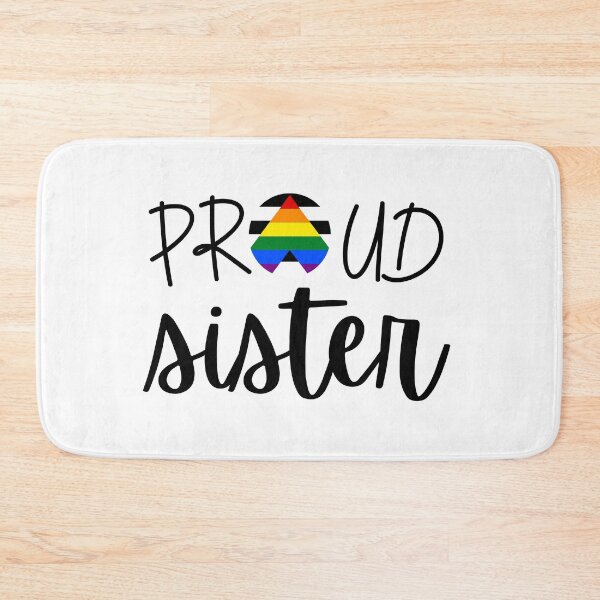Item preview, Proud Sister Allies. LGBTQ Ally Pride designed and sold by Subtle Pride Shop.