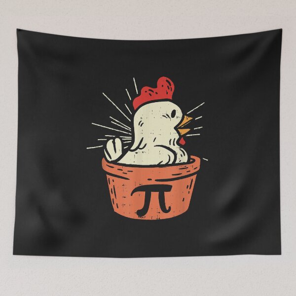 Item preview, Funny Chicken Pot Pi Day Pie Math Lover Geek Gift 314  designed and sold by BrettPorter2612.