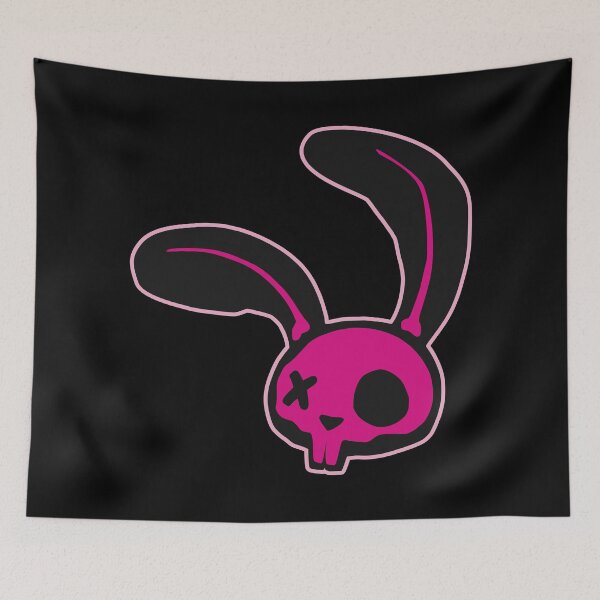Item preview, Pink Punk Bunny Skull Graphic designed and sold by iscaStudioArt.