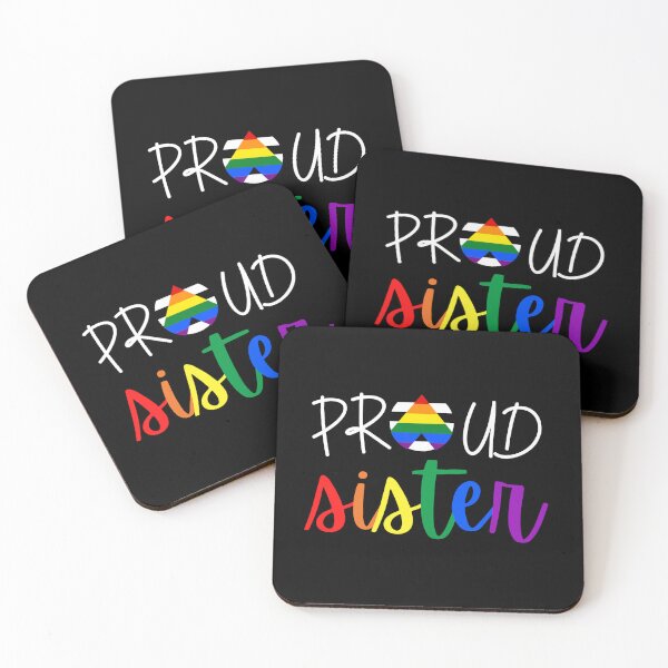 Item preview, Proud Sister Allies. LGBTQ Ally Pride designed and sold by Subtle Pride Shop.