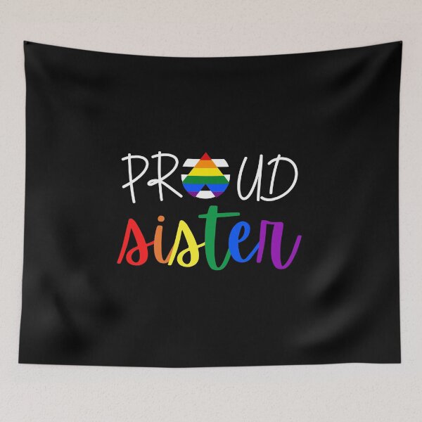 Item preview, Proud Sister Allies. LGBTQ Ally Pride designed and sold by Subtle Pride Shop.