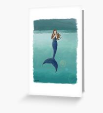 Mysterious Mermaid Greeting Card