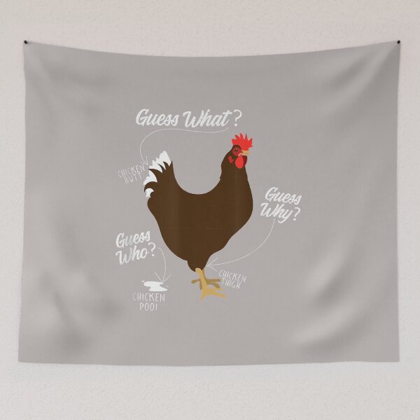 Item preview, Funny Chicken Butt Guess Why Farm  designed and sold by BrettPorter2612.