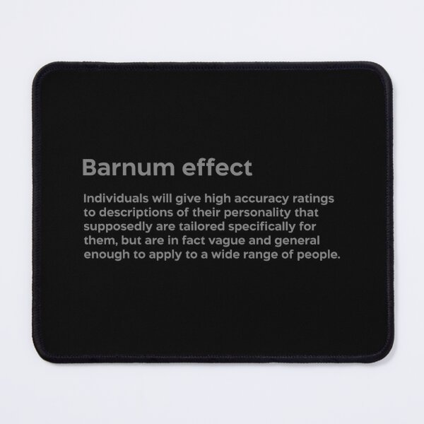 Item preview, Barnum effect grey designed and sold by EdimQuotes.