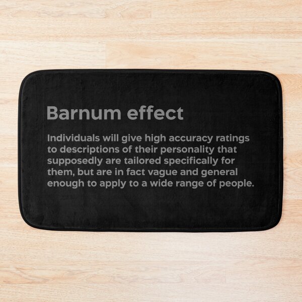 Item preview, Barnum effect grey designed and sold by EdimQuotes.