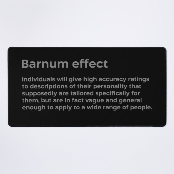 Item preview, Barnum effect grey designed and sold by EdimQuotes.