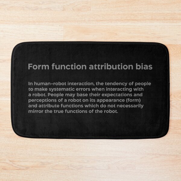 Item preview, Form function attribution bias FFAB grey designed and sold by EdimQuotes.