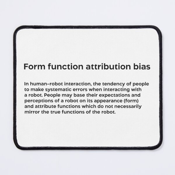 Item preview, Form function attribution bias FFAB black designed and sold by EdimQuotes.