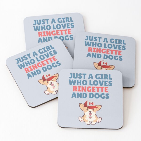 Item preview, Just a girl who loves ringette and dogs designed and sold by dacdibac.
