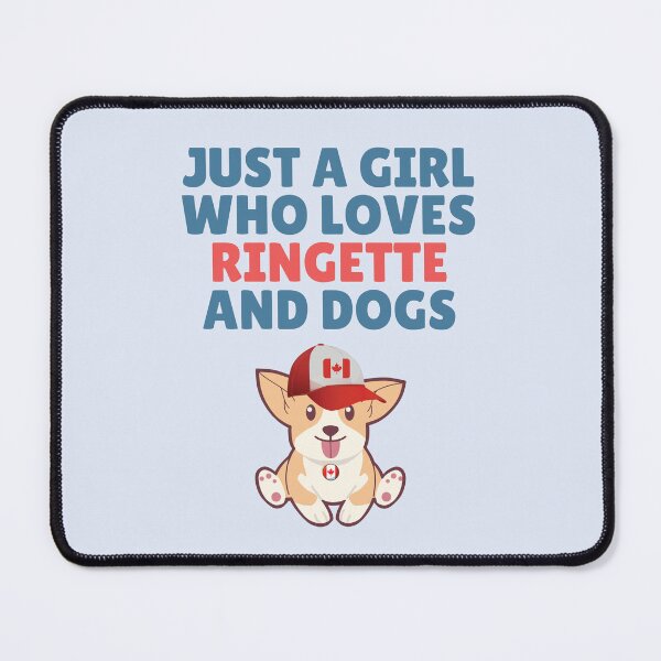 Item preview, Just a girl who loves ringette and dogs designed and sold by dacdibac.