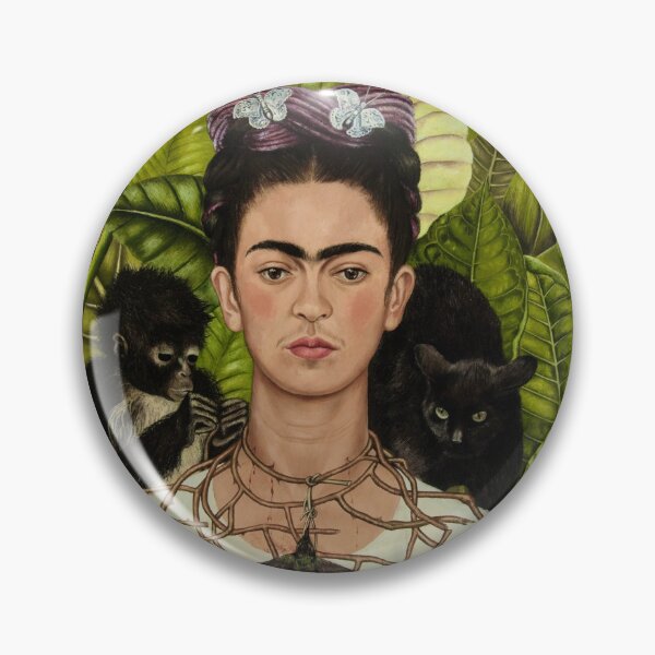 Item preview, Self Portrait with Necklace of Thorns and Hummingbird by Frida Kahlo designed and sold by FridaBubble.
