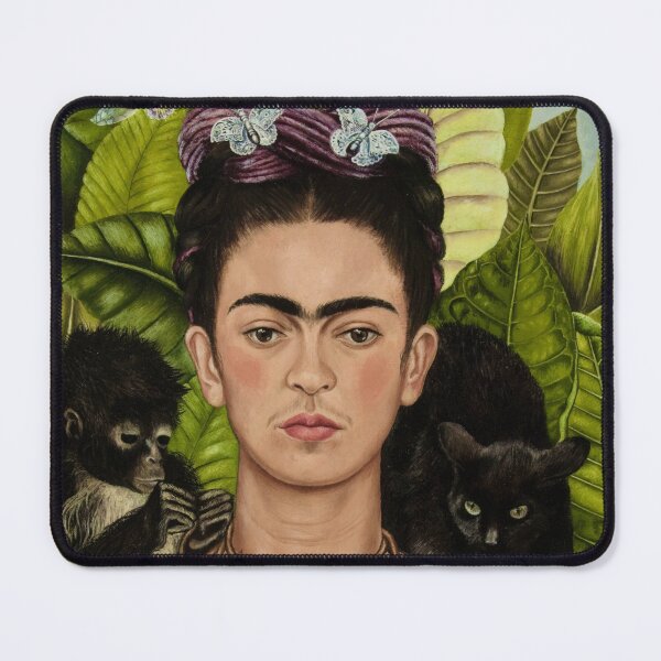 Item preview, Self Portrait with Necklace of Thorns and Hummingbird by Frida Kahlo designed and sold by FridaBubble.
