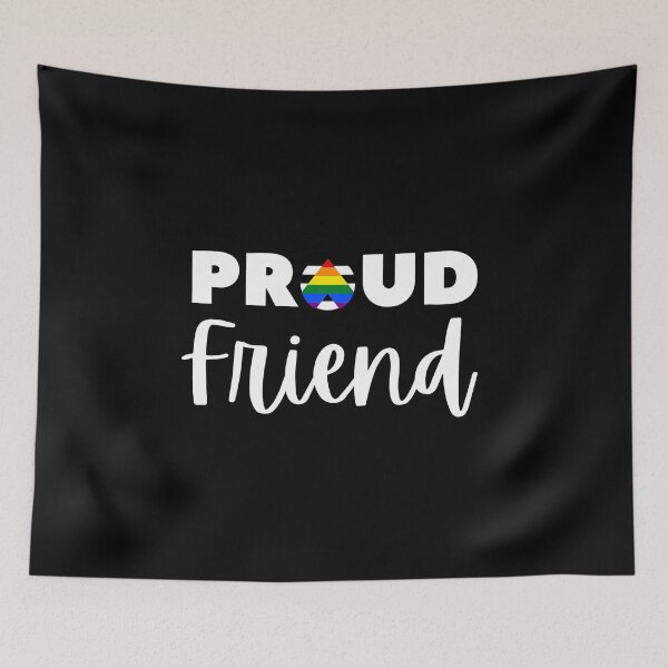 Item preview, Proud Friend Allies. LGBTQ Ally Pride designed and sold by Subtle Pride Shop.