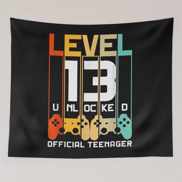 Item preview, 13th Birthday Shirt. Level 13 Unlocked, Official Teenager designed and sold by HaleyLyons7.