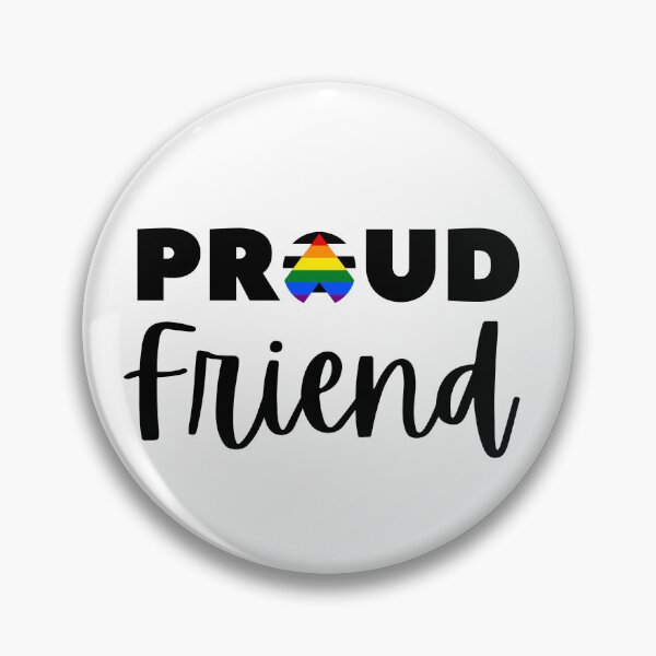 Item preview, Proud Friend Allies. LGBTQ Ally Pride designed and sold by Subtle Pride Shop.