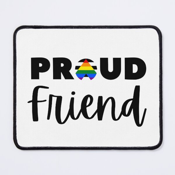 Item preview, Proud Friend Allies. LGBTQ Ally Pride designed and sold by Subtle Pride Shop.
