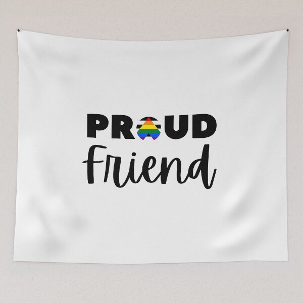 Item preview, Proud Friend Allies. LGBTQ Ally Pride designed and sold by Subtle Pride Shop.