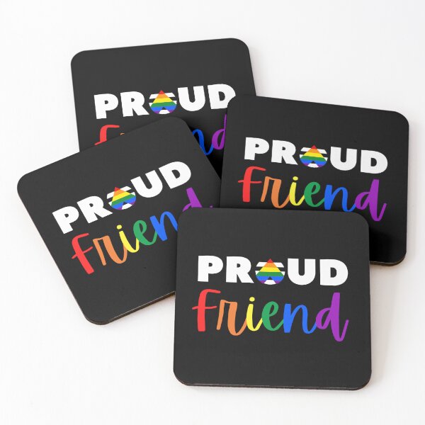Item preview, Proud Friend Allies. LGBTQ Ally Pride designed and sold by Subtle Pride Shop.