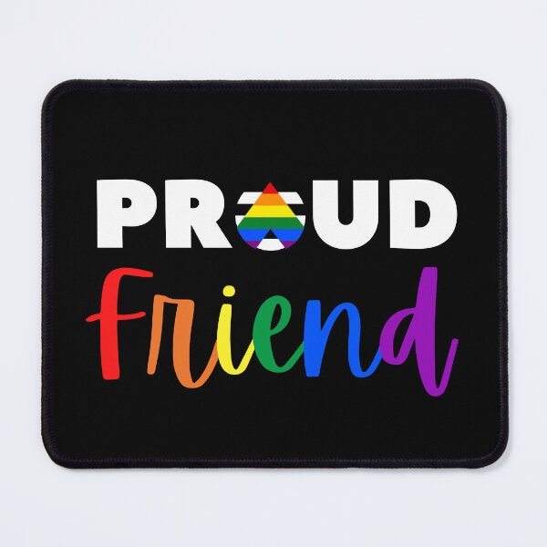 Item preview, Proud Friend Allies. LGBTQ Ally Pride designed and sold by Subtle Pride Shop.