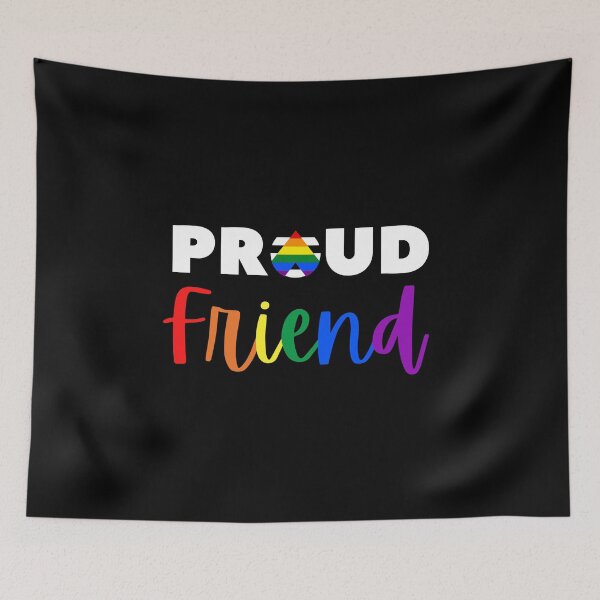 Item preview, Proud Friend Allies. LGBTQ Ally Pride designed and sold by Subtle Pride Shop.