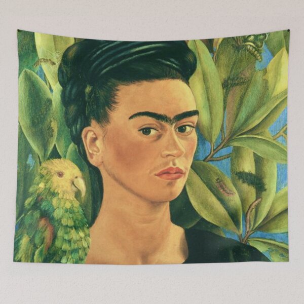 Item preview, Self Portrait with Bonito by Frida Kahlo designed and sold by FridaBubble.